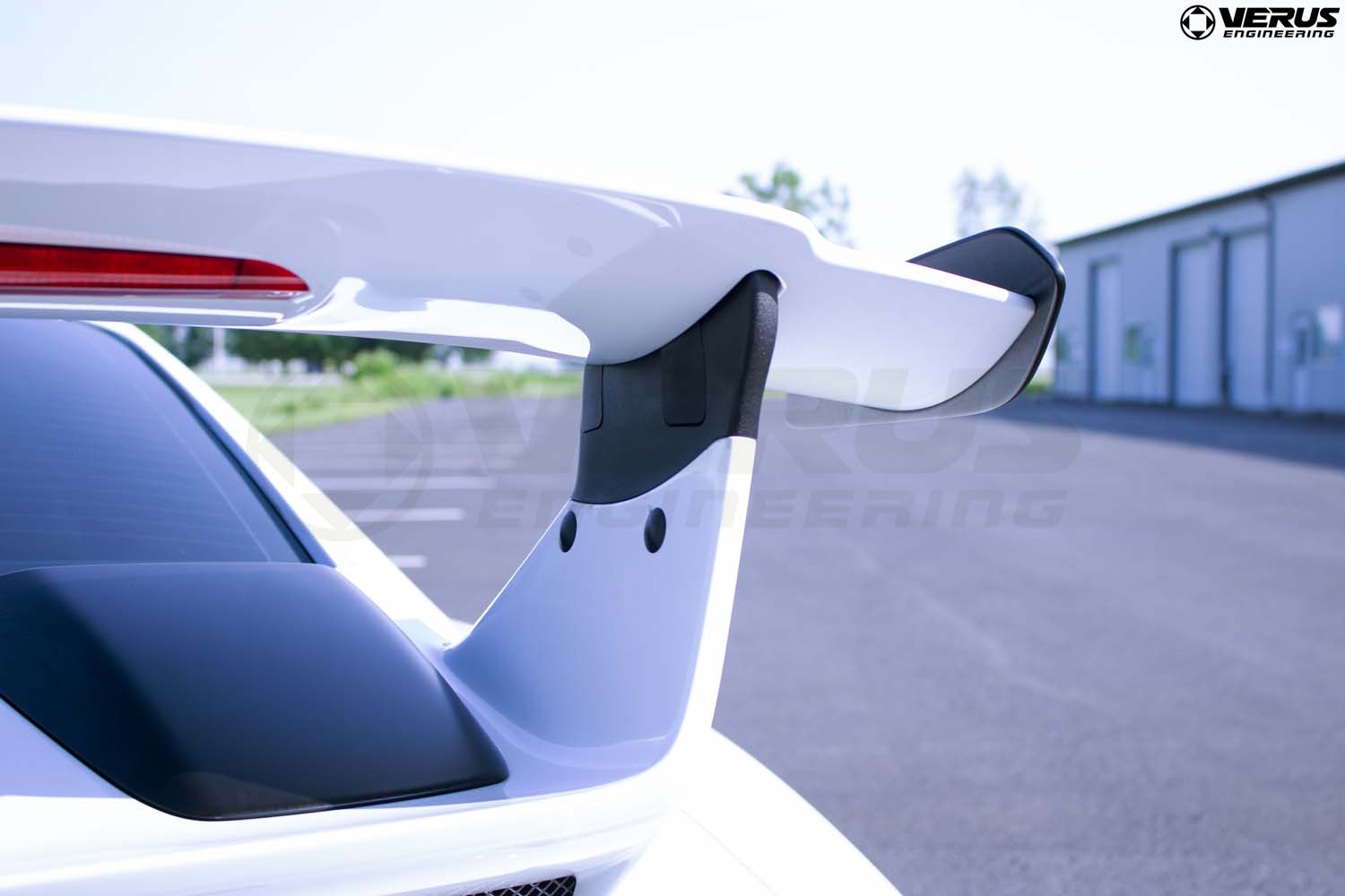 Verus wing riser rear view - Porsche 991 GT3