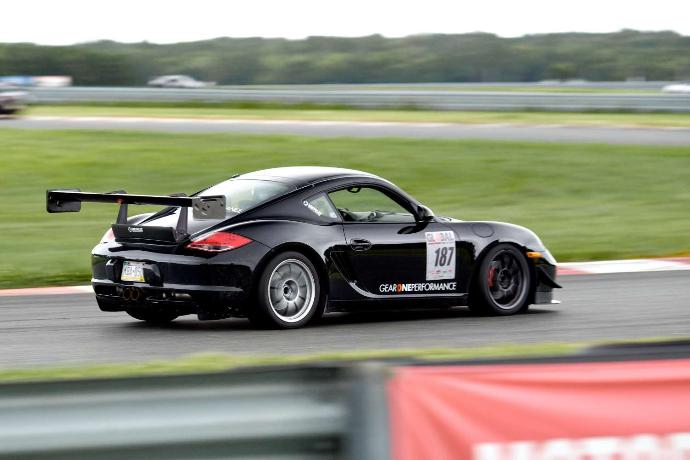 Verus V1X rear wing side profile - Porsche 987 Cayman