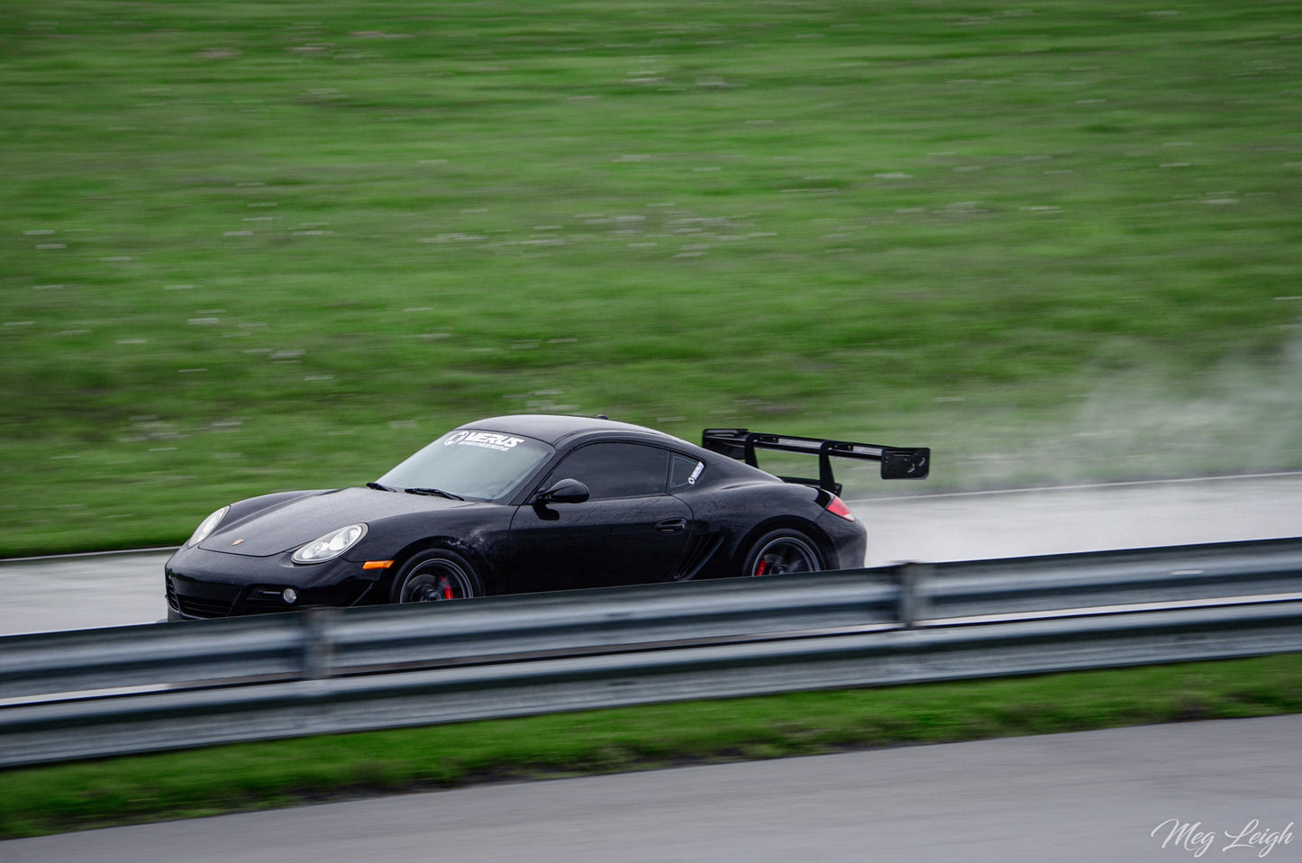 Verus V1X rear wing detail - Porsche 987 Cayman