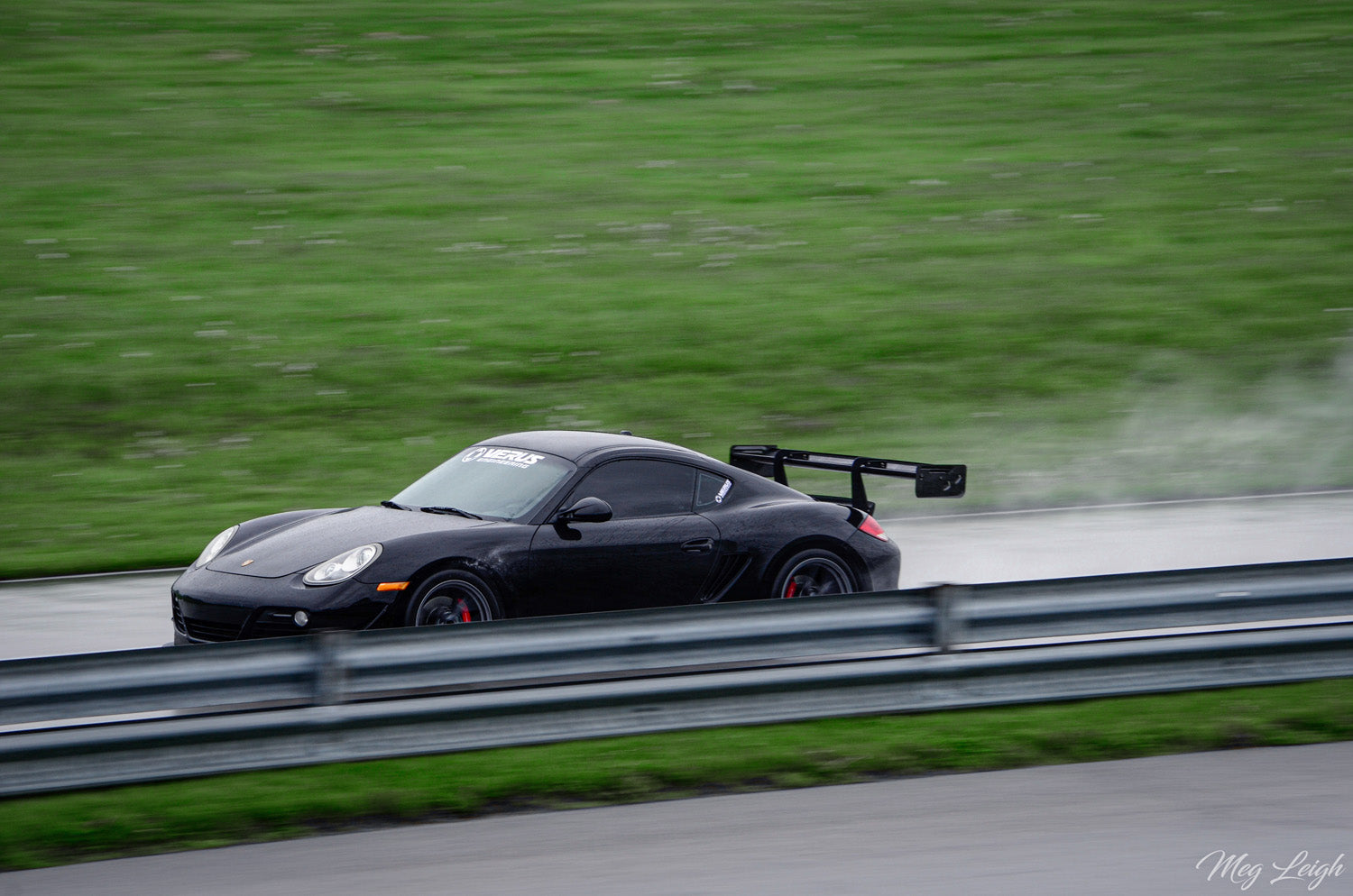 Verus V1X rear wing detail - Porsche 987 Cayman