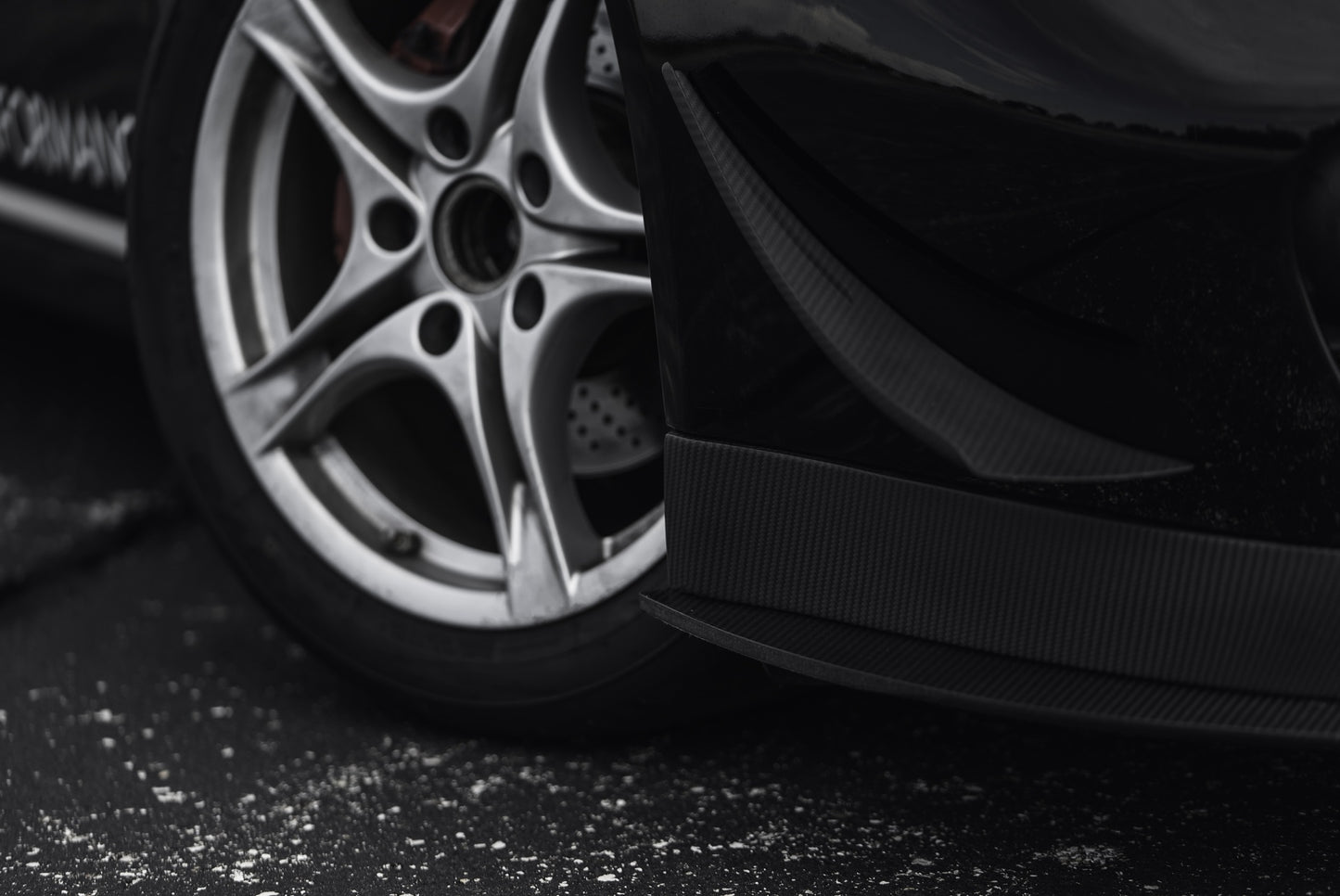 Verus dive planes front view - Porsche 987 Cayman