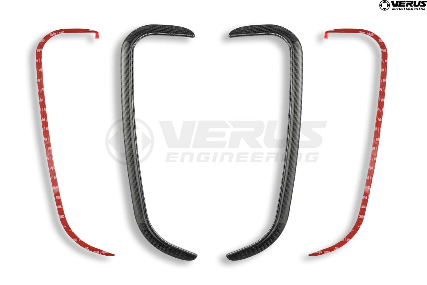 Verus Engineering carbon radiator duct gurney for Porsche 992 GT3
