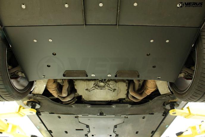 Verus underbody panel brackets - Porsche 987 Cayman