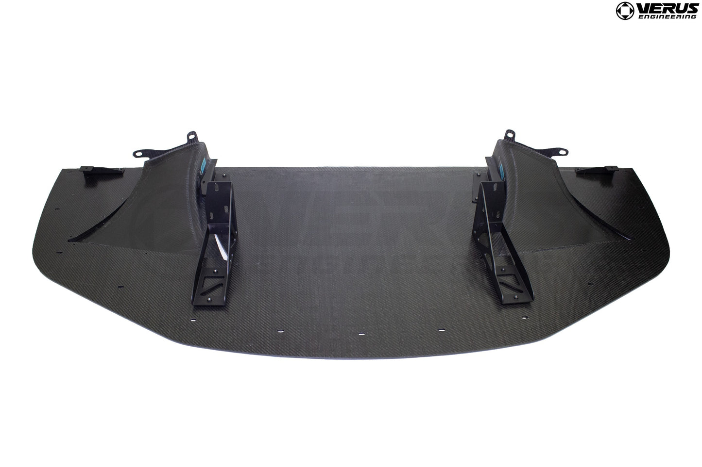 Verus front splitter on car - Porsche 981 GT4