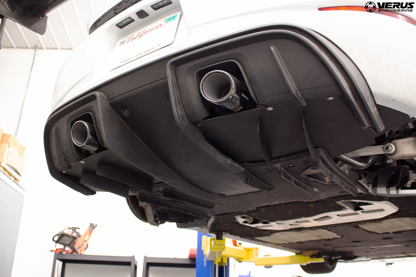 Verus rear diffuser panel powder coat - Porsche 718 GT4