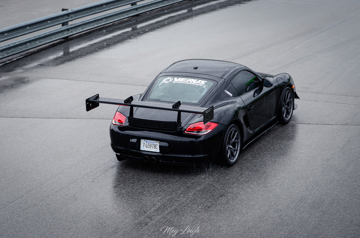 Verus Engineering V1X rear wing kit with carbon spoiler for Porsche 987 Cayman