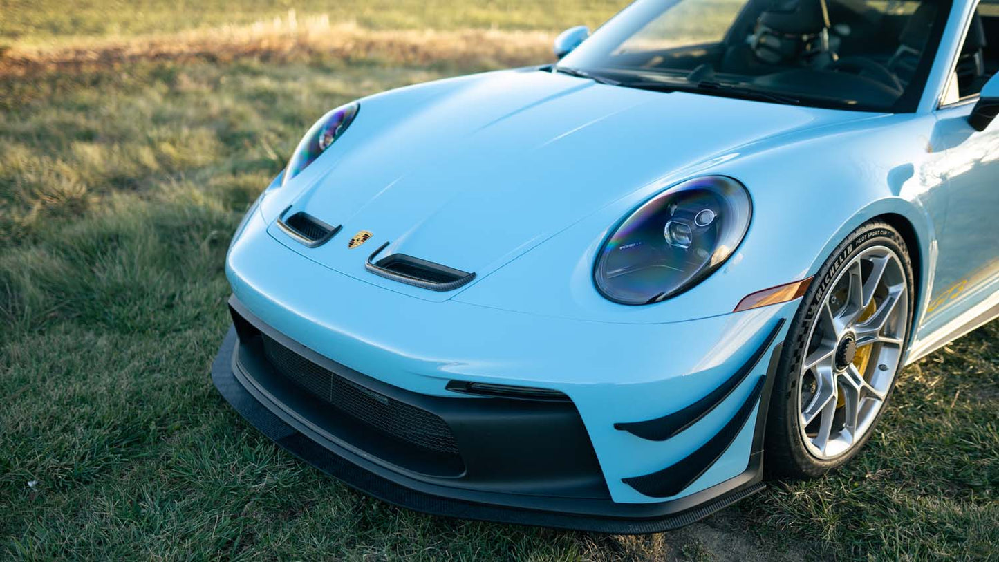 Verus front splitter on car - Porsche 992 GT3