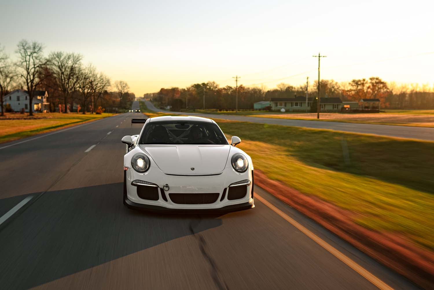 Verus front splitter on car - Porsche 991.1 GT3 RS