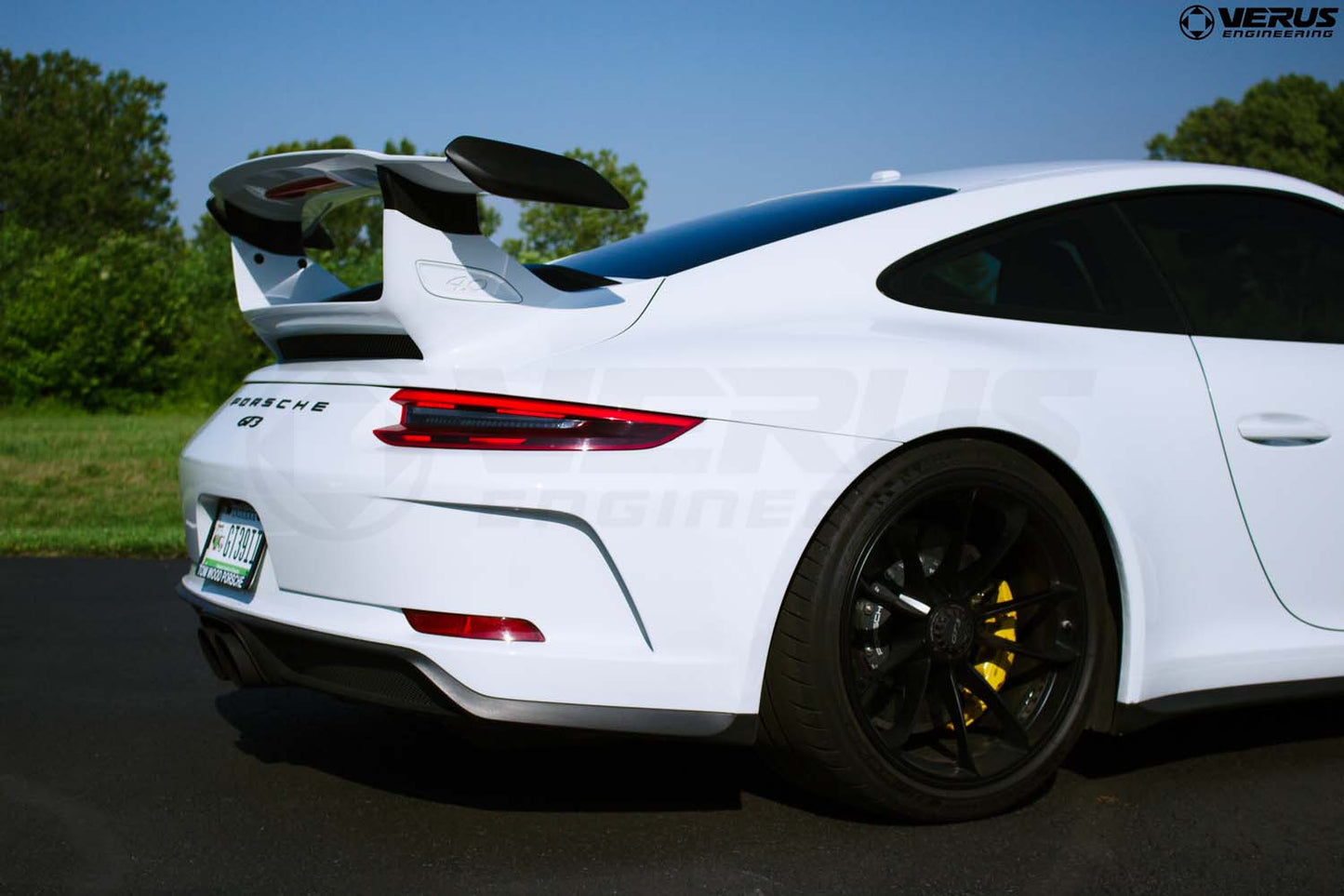 Verus wing riser machining detail - Porsche 991 GT3