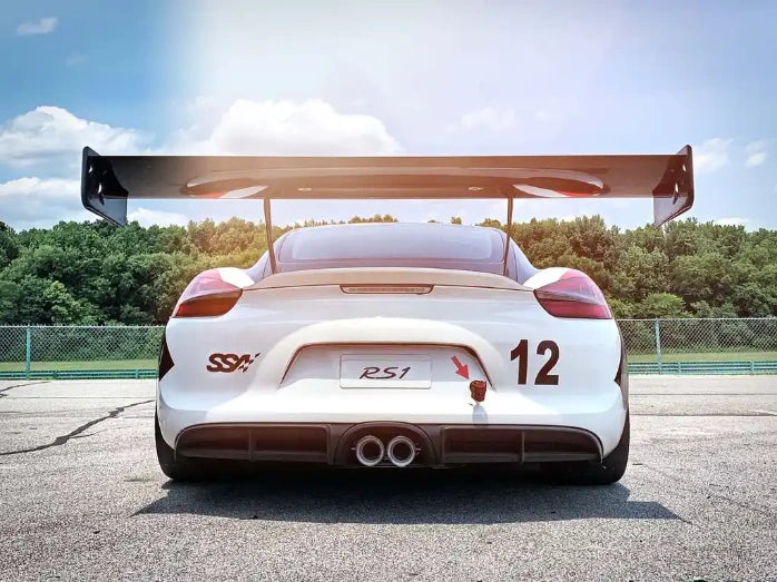 Verus V1X rear wing gurney flap - Porsche 981 GT4