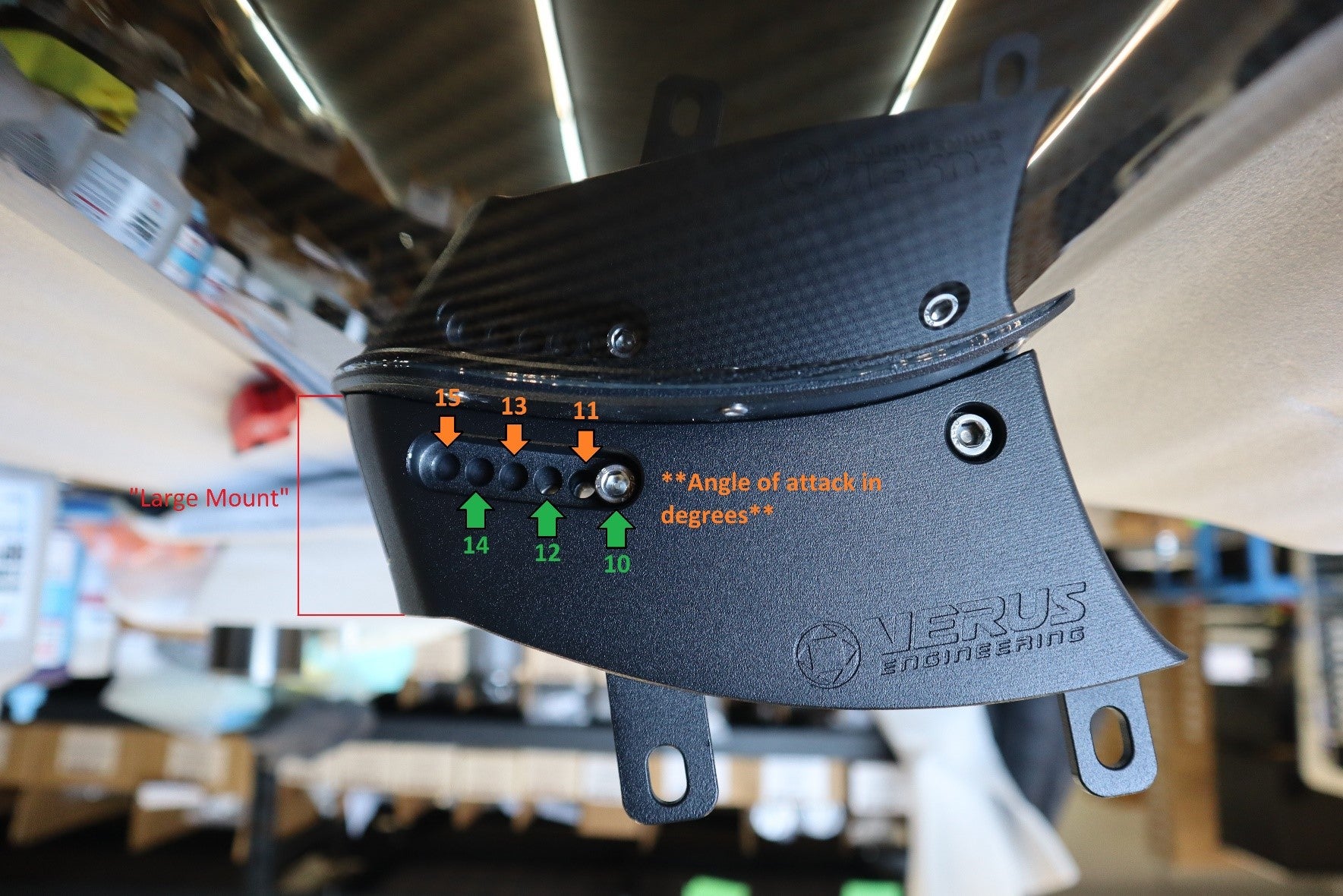 Verus UCW rear wing hardware - Porsche 991 GT3