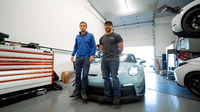 Verus front splitter chassis mount - Porsche 992 GT3