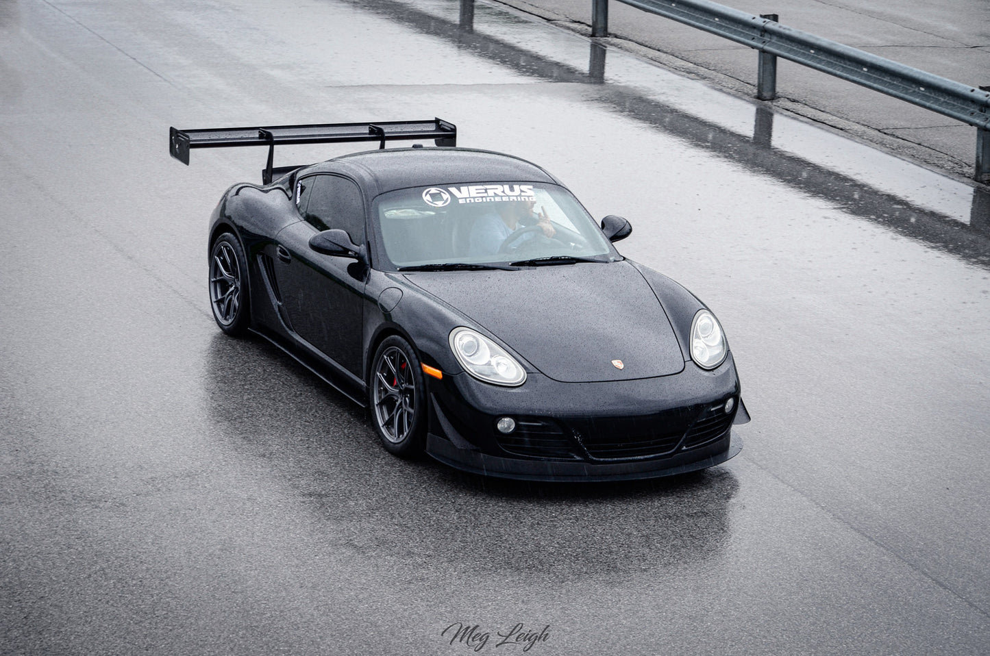 Verus V1X rear wing installed - Porsche 987 Cayman