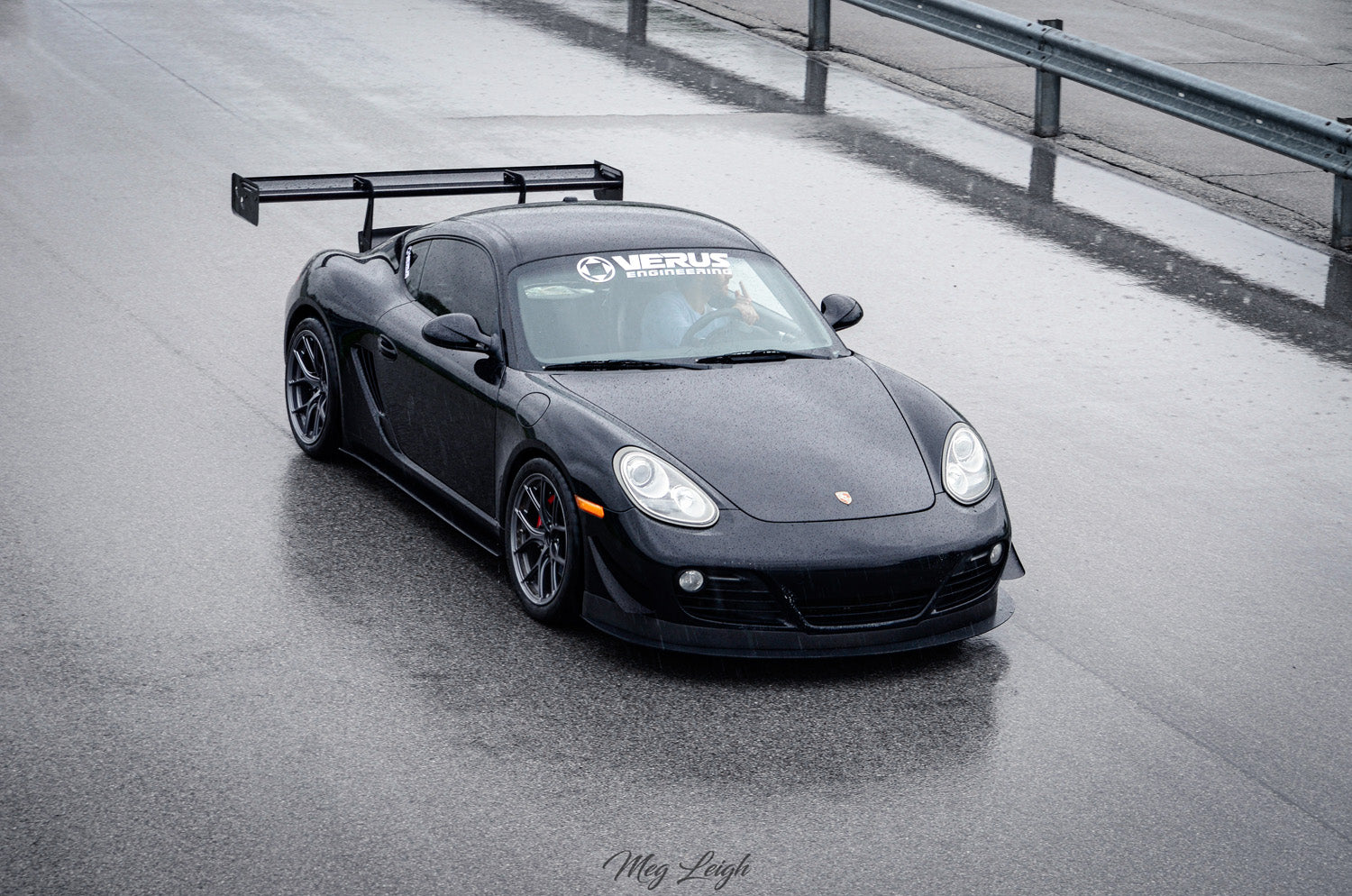 Verus V1X rear wing installed - Porsche 987 Cayman