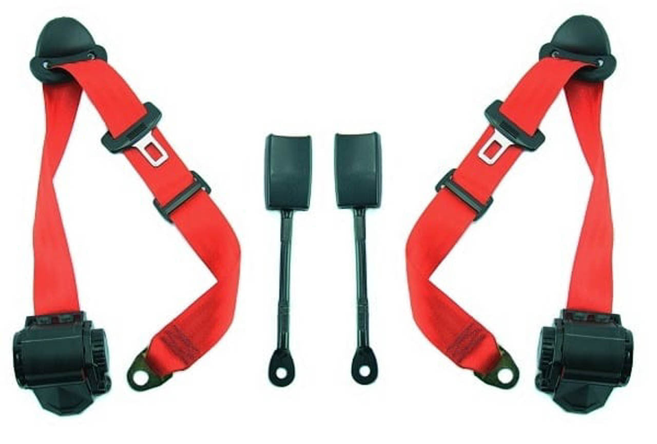 Rennline Retractable 3-Point 911 Seat Belt - SKU# SA-50534